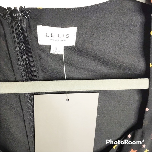 Le Lis Starry Nights black midi dress from Stitchfix size S NWT - Picture 9 of 10